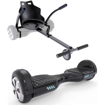 Pack Hoverboard + Kart Pilot - Negro - Ruedas 6.5 - 550w Urbanglide