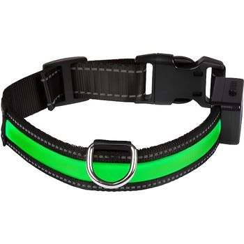 Eyenimal Light Collar Usb Light Collar Recargable M - Verde - Para Perros