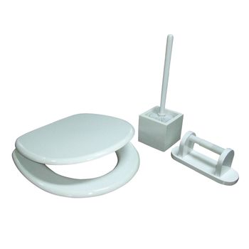 Set Wc Mdf Blanco