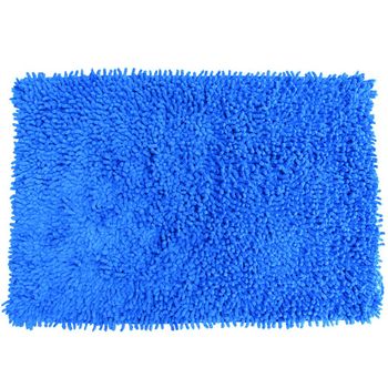 Alfombra De Baño Msv  Oruga Azul, Algodon 60x40cm