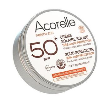 Crema Solar Sólida Spf 50+ Acorelle 30g