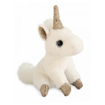 Llavero Unicornio En Oro 12 Cm