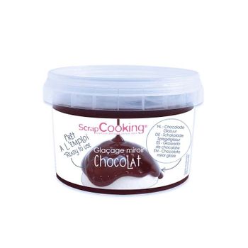 Glaseado Chocolate 5% Listo Para Usar - Efecto Espejo 300 G