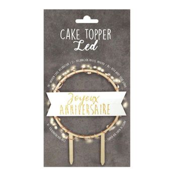 Led Cake Topper - Joyeux Anniversaire