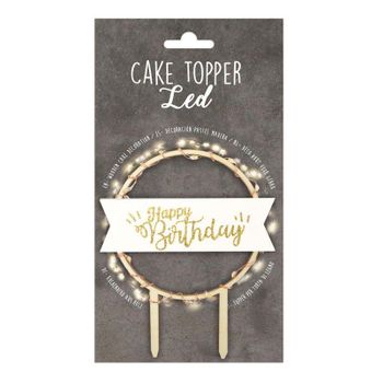 Cake Topper Led - Happy Birthday