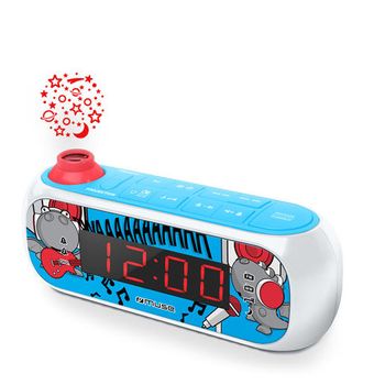 Muse Radio Reloj Kids Azul Proyecta Dibujos M-167 Kdg