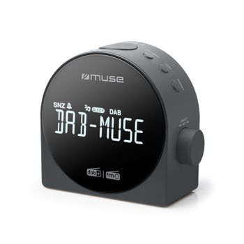 Muse Radio Reloj Despertador Dual Negro - M185cdb