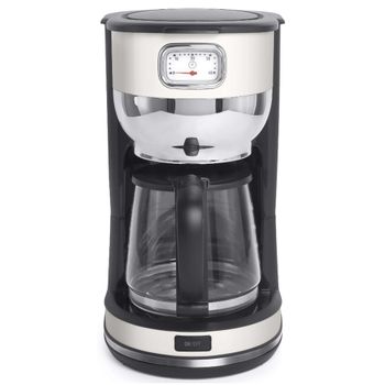 Princess Cafetera de filtro Compact 12 750 W 1,25 L negra y plateada