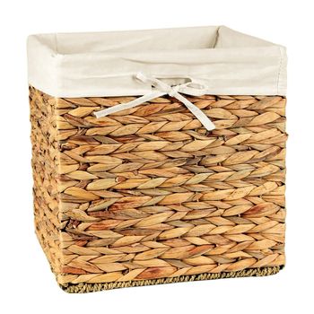 Caja De Almacenaje De Jacinto De Agua - 32 X 32 X 32/33 Cm - L 32  X A 32  X H 32  Cm