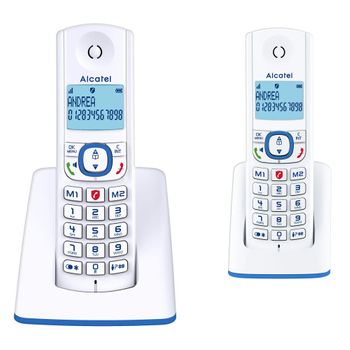 Teléfono Fijo Alcatel Alcatel F530 Duo Fr Blu Blanco (reacondicionado A)