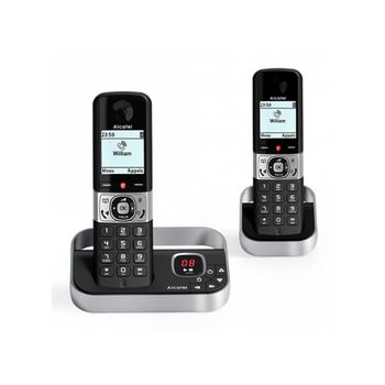 Teléfono Inalámbrico Dect Alcatel F890 Voice Duo Negro/plata