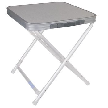 Ecd germany Mesa Camping Plegable Aluminio 90x51.5 cm Plateado