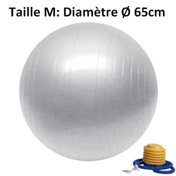 Balón De Yoga Azul - Tamaño M 65cm