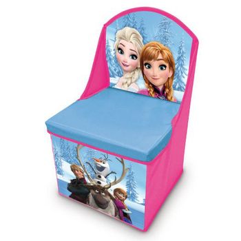 Sillita Cajon Guardajuguetes Plegable De Frozen