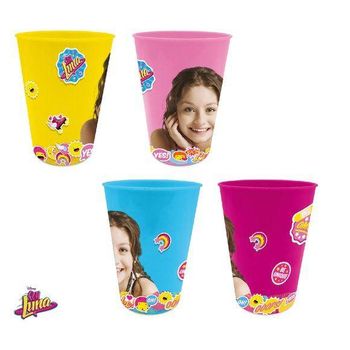 Set 4 Vasos Plastico De Soy Luna