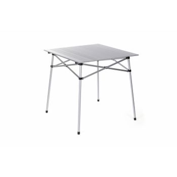 Mesa De Slatte De Campamento - O'camp - Cubierta De Transporte Incluida - Ligera Y Duradera | Fácil De Transportar | 70 X 70 X 70 Cm | Antracita Gray | Trendyflair