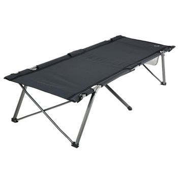 Cama De Campamento Plegable - Cómodo Y Práctico | Fácil De Transportar | Negro | Trendyflair