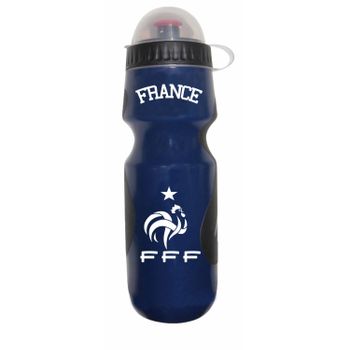 Sports Gourde - Federación De Fútbol Francés - Plastic - Capacidad: 600 Ml | Luz Y Práctica | Azul Y Blanco | Trendyflair