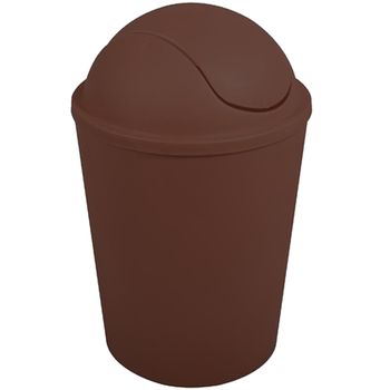 Cubo De Basura "ako" 5,5l Con Tapa Abatible Chocolate