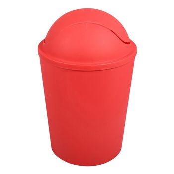 Cubo De Basura "ako" 5,5l Con Tapa Abatible Roja