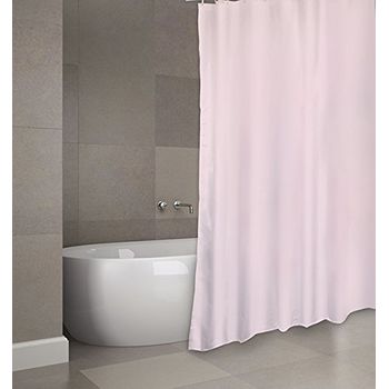 Cortina De Bano Poliester 180x200 Cm Prem.uni Rosa 705c