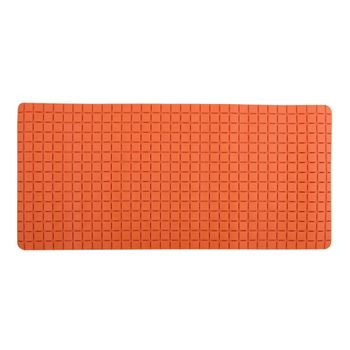 Alfombra Antideslizante Quadro Premium (36 X 76 Cm) Naranja - Msv.