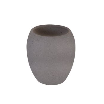 Vaso Ceramica Gris Piedra Bali