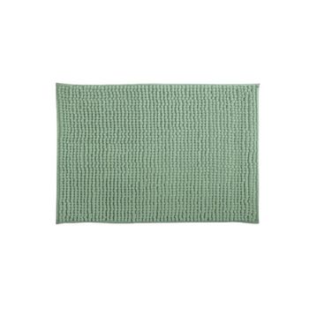 Alfombra De Baño De Poliéster Msv Chenille 80 X 50 Cm Verde Palido