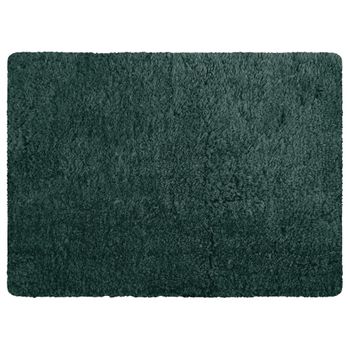 Alfombra De Microfibra Msv 40 X 60 Cm Verde Oscuro