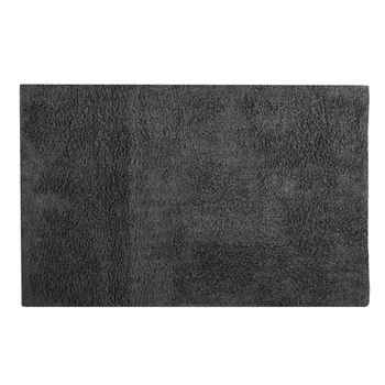 Alfombra Algodon 40 X 60 Cm Gris Oscuro