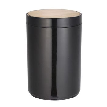 Cubo De Basura Oslo Negro Mate 5 Litros