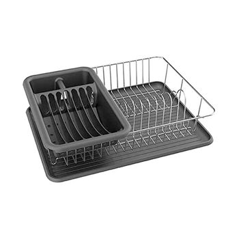 Escurreplatos Con Bandeja Plásticos Denox 36,5 X 32,5 X 12 Cm Blanco con  Ofertas en Carrefour