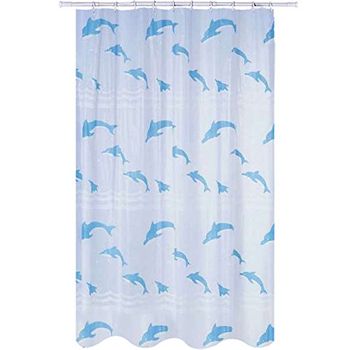 Cortina De Baño De Poliester Pva 180x200 Delfines