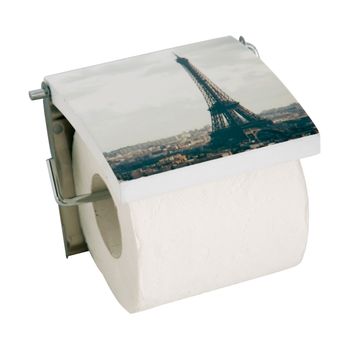 Portarrollos Msv "paris" En Acero Inoxidable 13 X 15 X 11,5 Cm