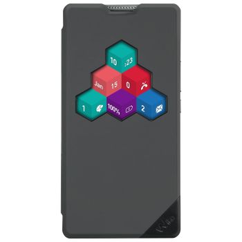 Funda Libro Wicube Wiko Para Smartphone Harry - Negra