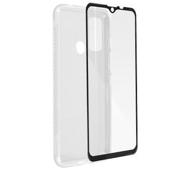 Pack Protección Wiko Power U30 Carcasa Cristal Templado Transparente