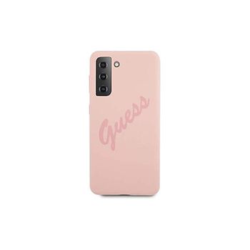 Funda Guess Vintage De Silicona Para Samsung Galaxy S21 Plus Color Rosa