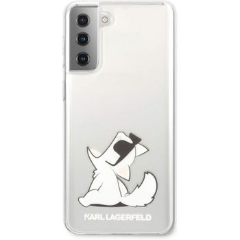 Funda Rígida Karl Lagerfeld Diseño Choupette Para Samsung Galaxy S21 Plus Transparente Klhcs21mcfnrc