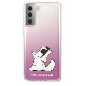 Funda Rígida Karl Lagerfeld Diseño Choupette Para Samsung Galaxy S21 Ultra 5g Rosa Klhcs21lcfnrcpi