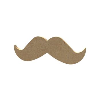 Bigote De Madera Mdf Para Decorar - 13 X 5 Cm