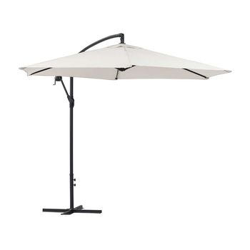 Parasol De Jardín Exéntrico En Aluminio - Ilios - Circular - Ø 3 M - Crudo