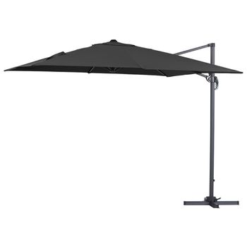 Parasol Lateral De Jardín En Aluminio - Sun 3 - Cuadrado - 3 X 3 M - Negro