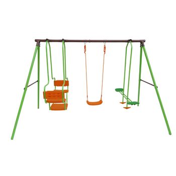 Parque Infantil De Acero Eva - 3 Soportes - 1.95m