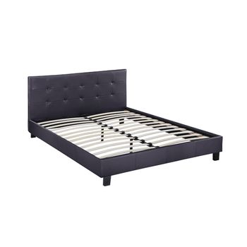 Cama "julia" Color Negro - 140 X 190 Cm