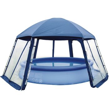 Carpa Para Piscina En Poliester 3 Puertas 5 X 3.9 X 2.5 M