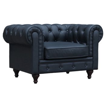 Sillón Chesterfield "aliza" - Negro