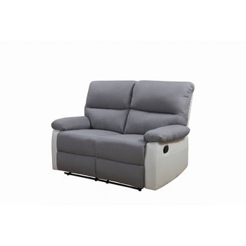 Sofá Reclinable 2 Plazas "lincoln" - Color Gris