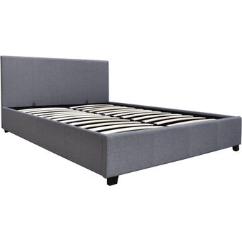 Cama En Pvc "carla"- 140 X 190 Cm - Gris