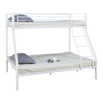 Cama De Metal Negra Con Cabecero Gris Y Somier 160x200 Cm Clamar con  Ofertas en Carrefour