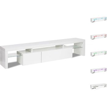 Tina" Soporte Para Tv Led Lacado - 187,5 X 34 X 38 Cm - Blanco